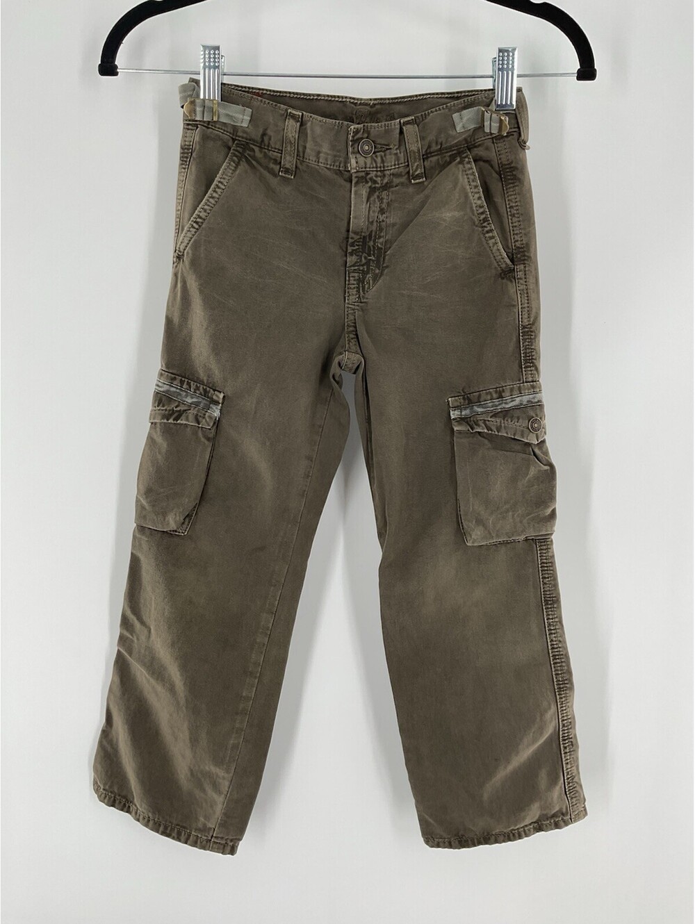 7 For All Mankind Girls Size 5 Cargo Pants Green 100